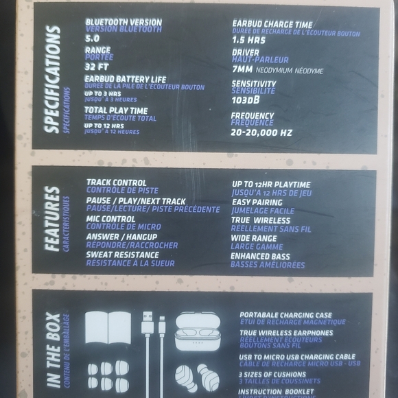 Wicked Audio Hiro True Wireless Bluetooth Ear Buds  Rose Gold - Picture 8 of 9